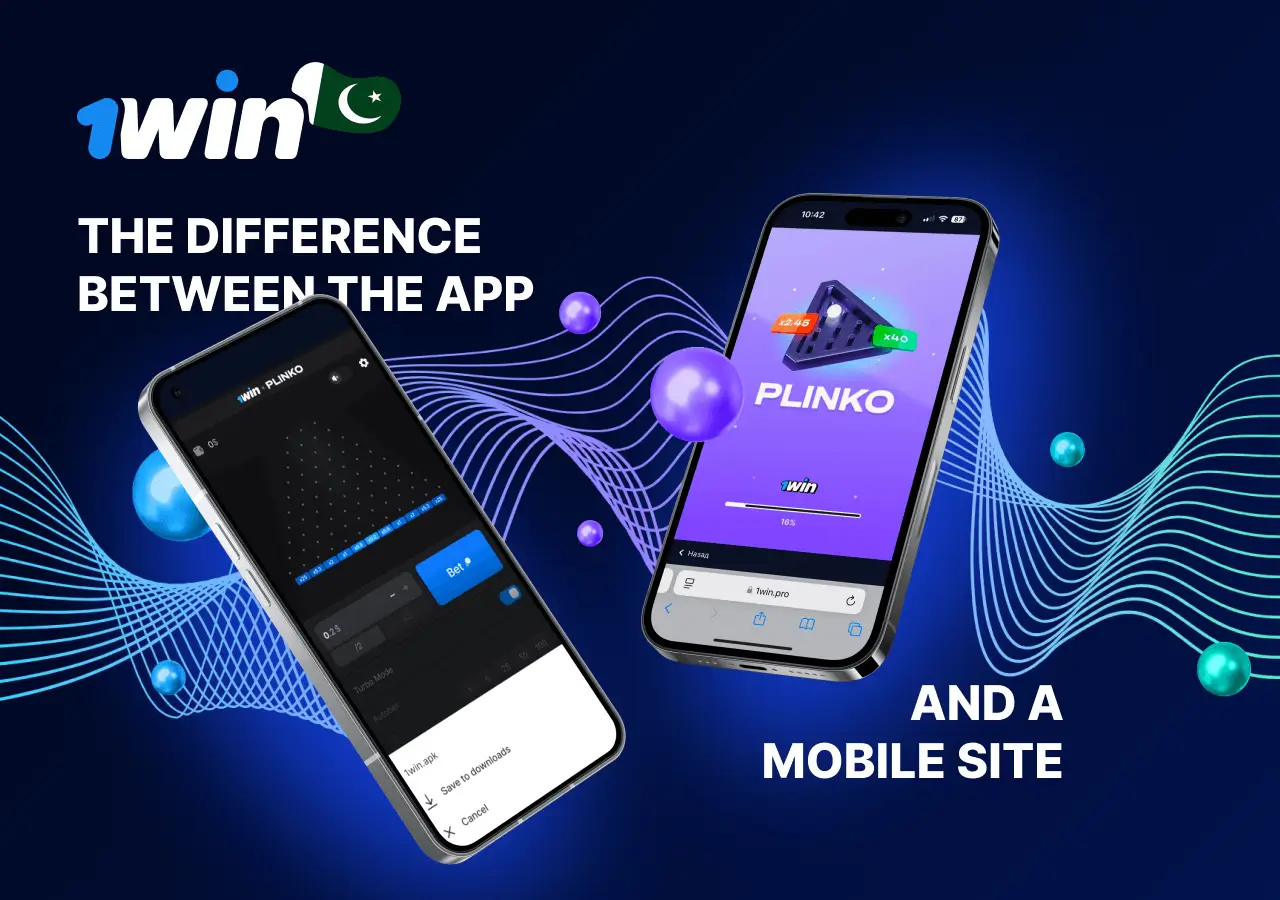 Key differences between App and Mobile site 1win